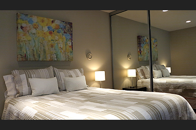 Oceanfront lower level bedroom